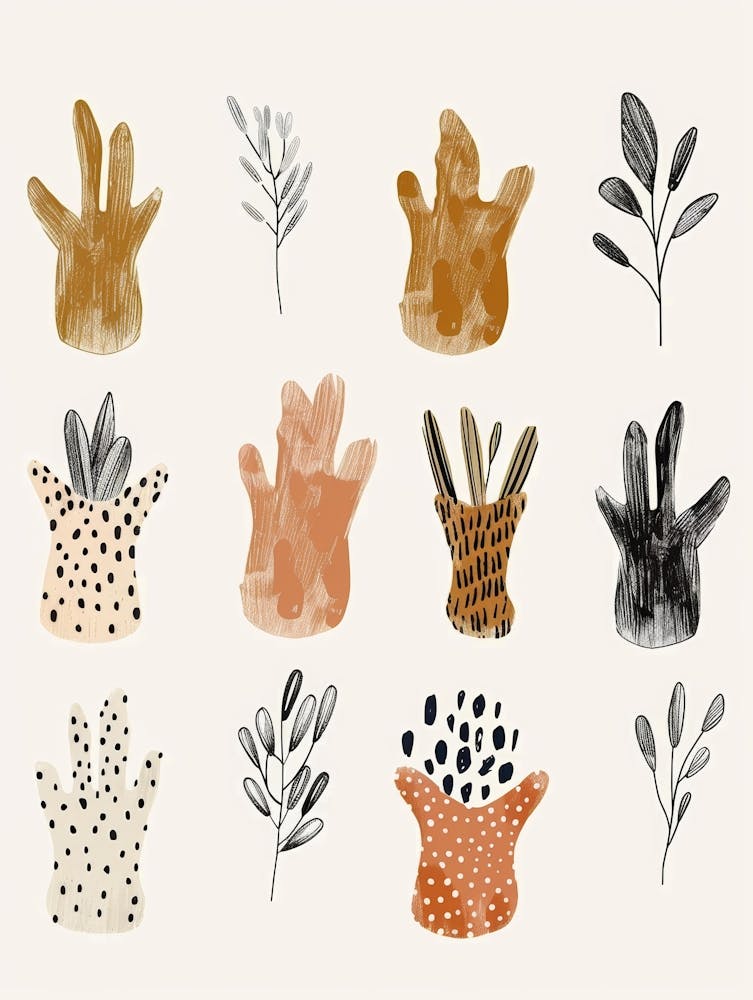 Collection d'Empreintes de Mains
