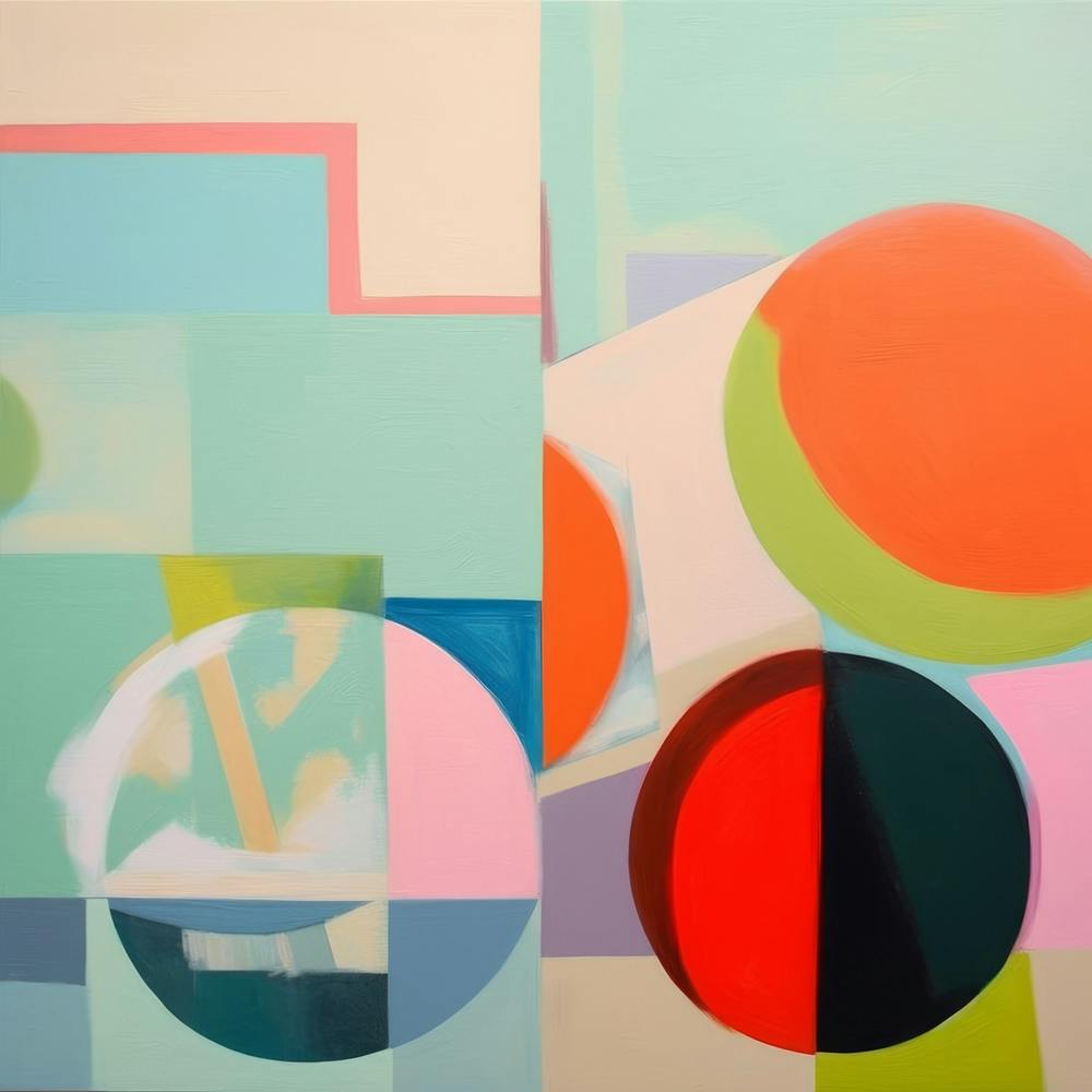 Geometrical Forms Abstract Colorblock Sescape 8