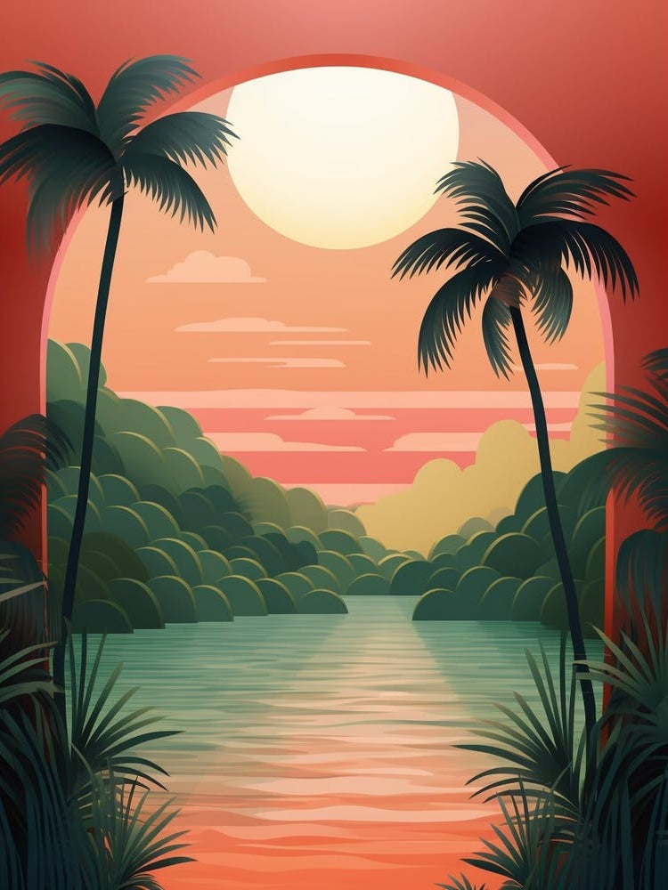 Tropical Abstract Minimalist 8