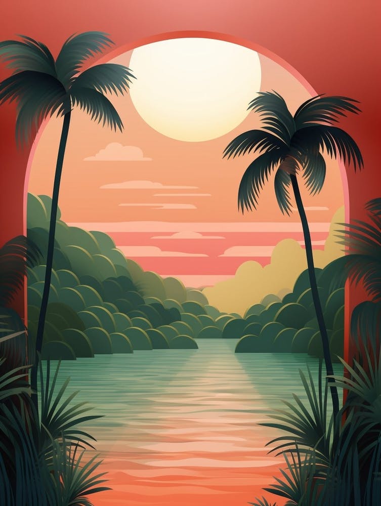 Tropical Abstract Minimalist 8