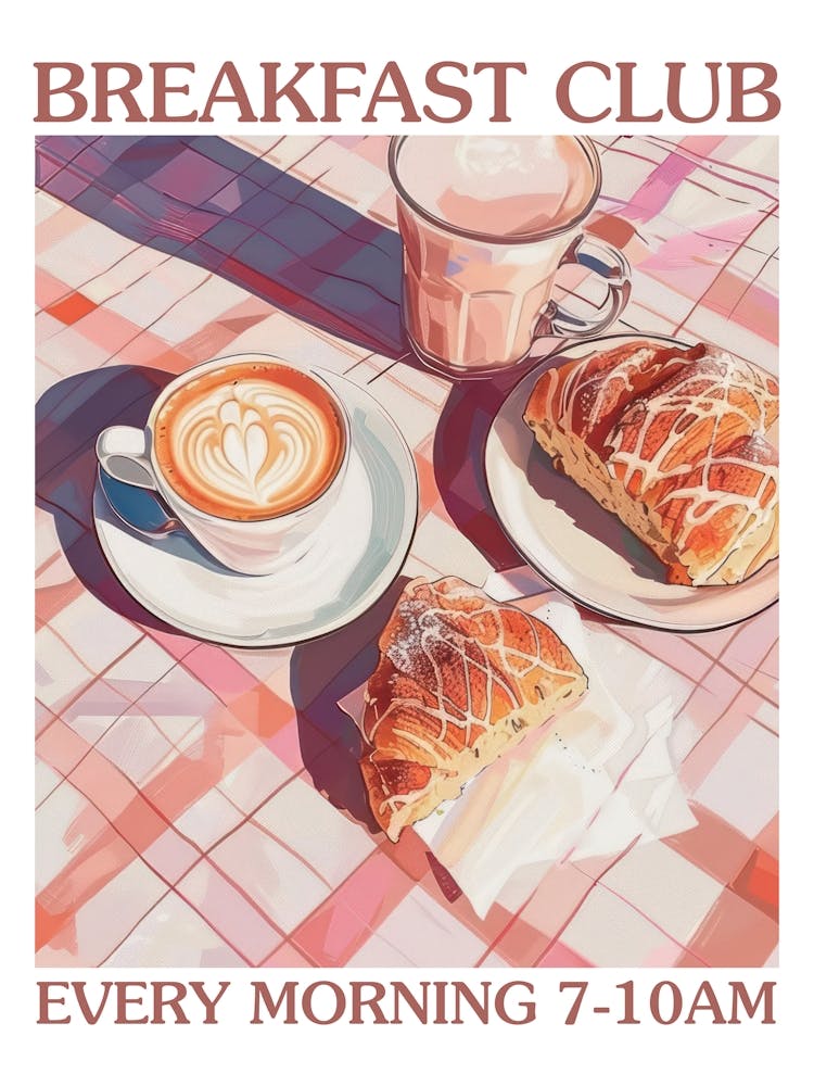 Breakfast Club Yogurt, Coffee And Bread 4