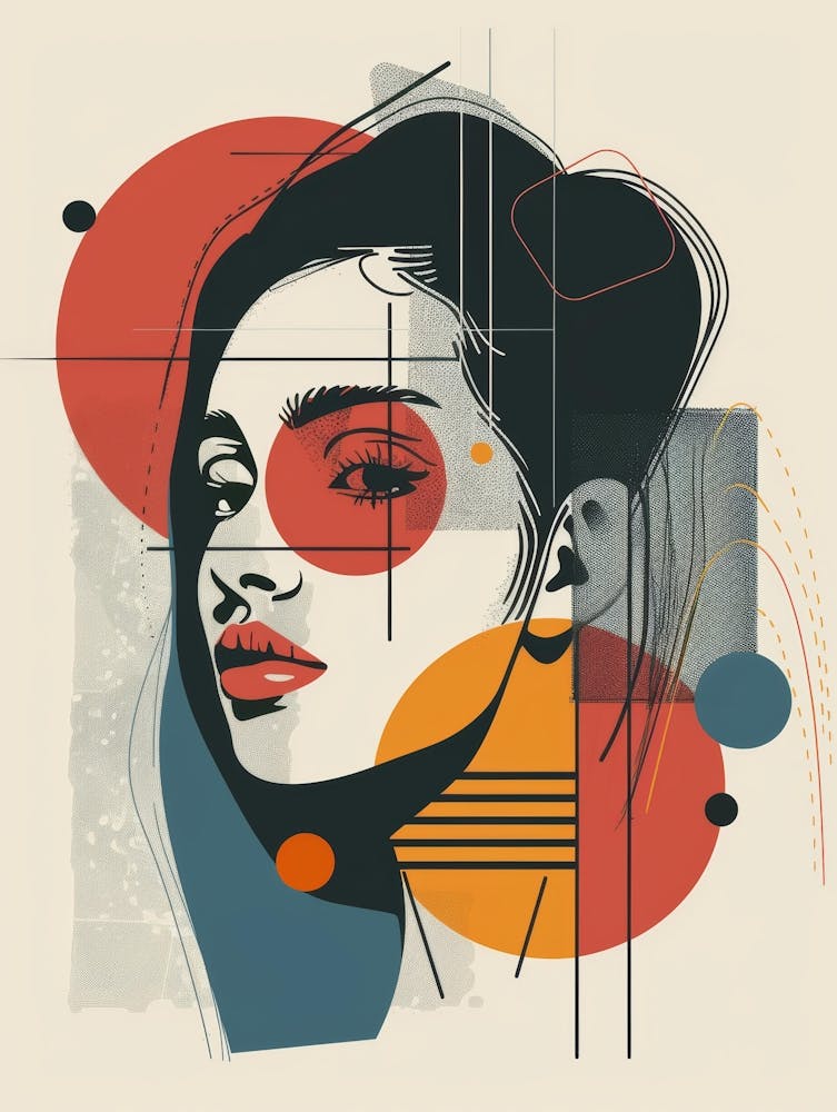 Abstract Portrait Of A Woman 103
