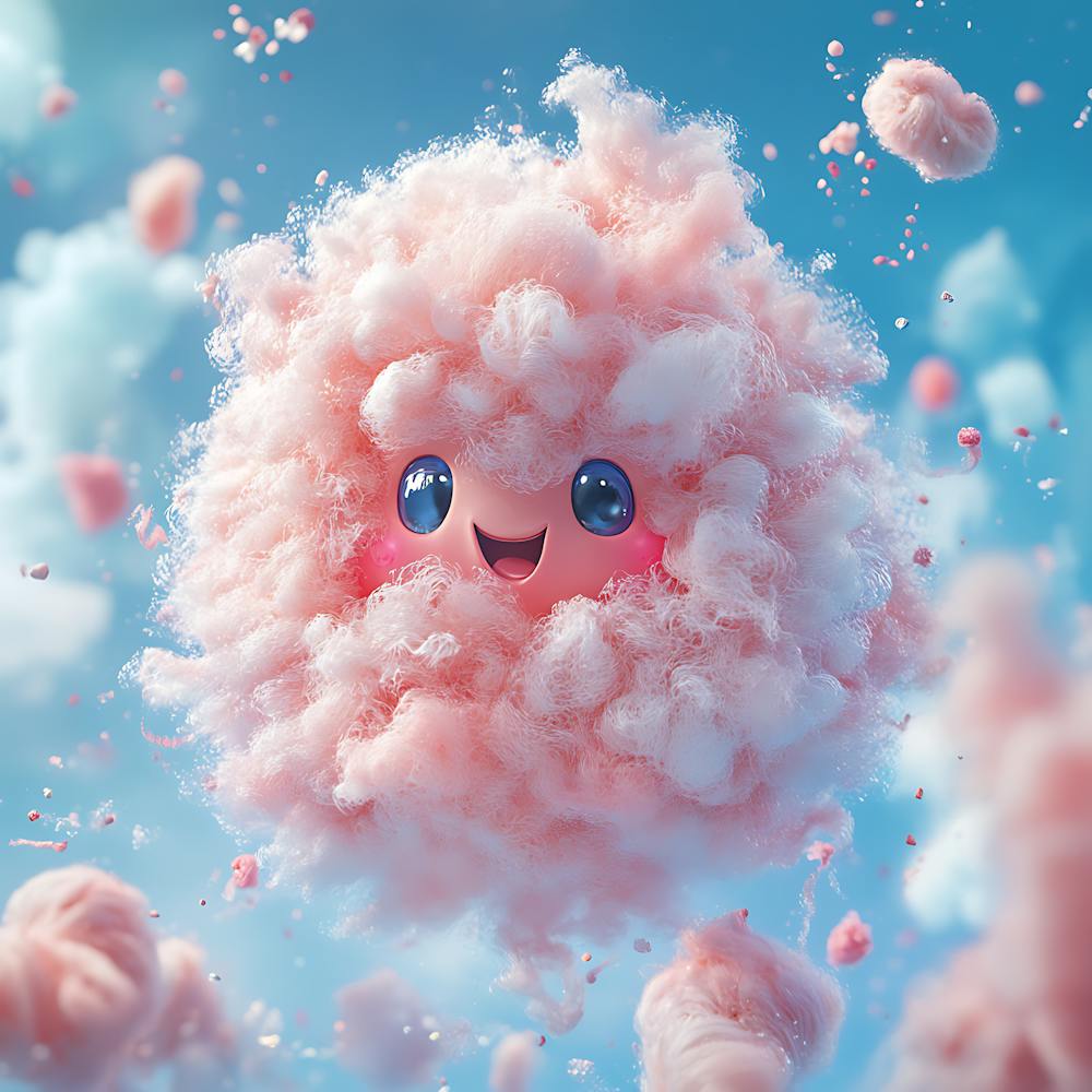 Cute Cotton Candy Air Creature