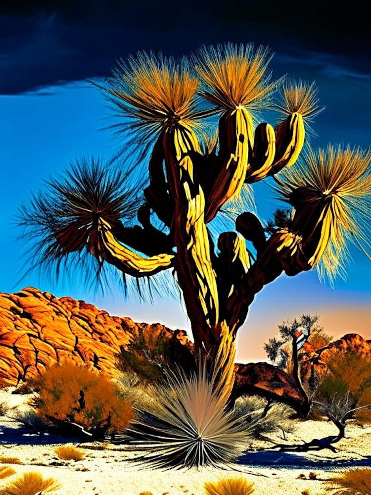 Joshua Tree In Mojave Desert Nat Viga Style  (1)