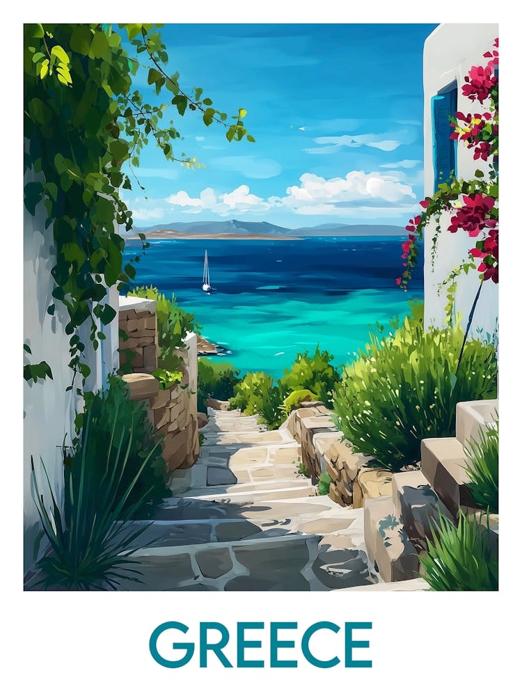 Affiche de voyage Greece