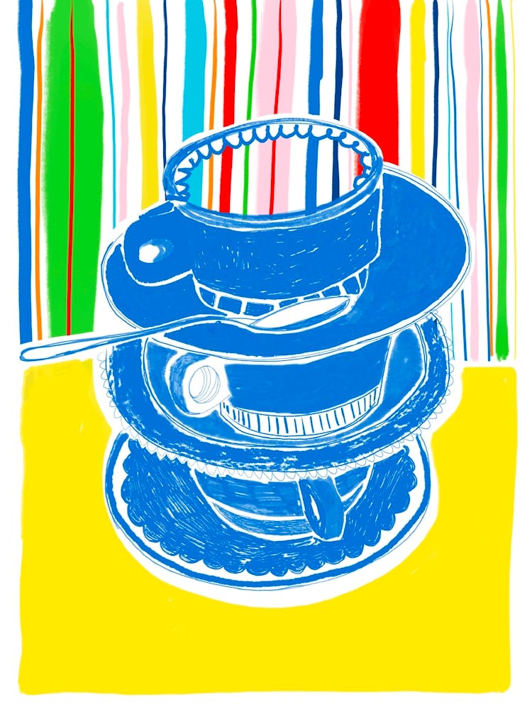 Abstract kitchen print