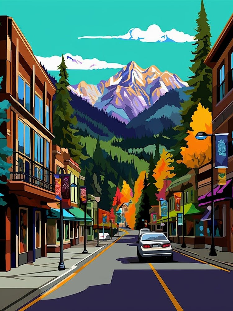 Leavenworth Washington Pointillism 1