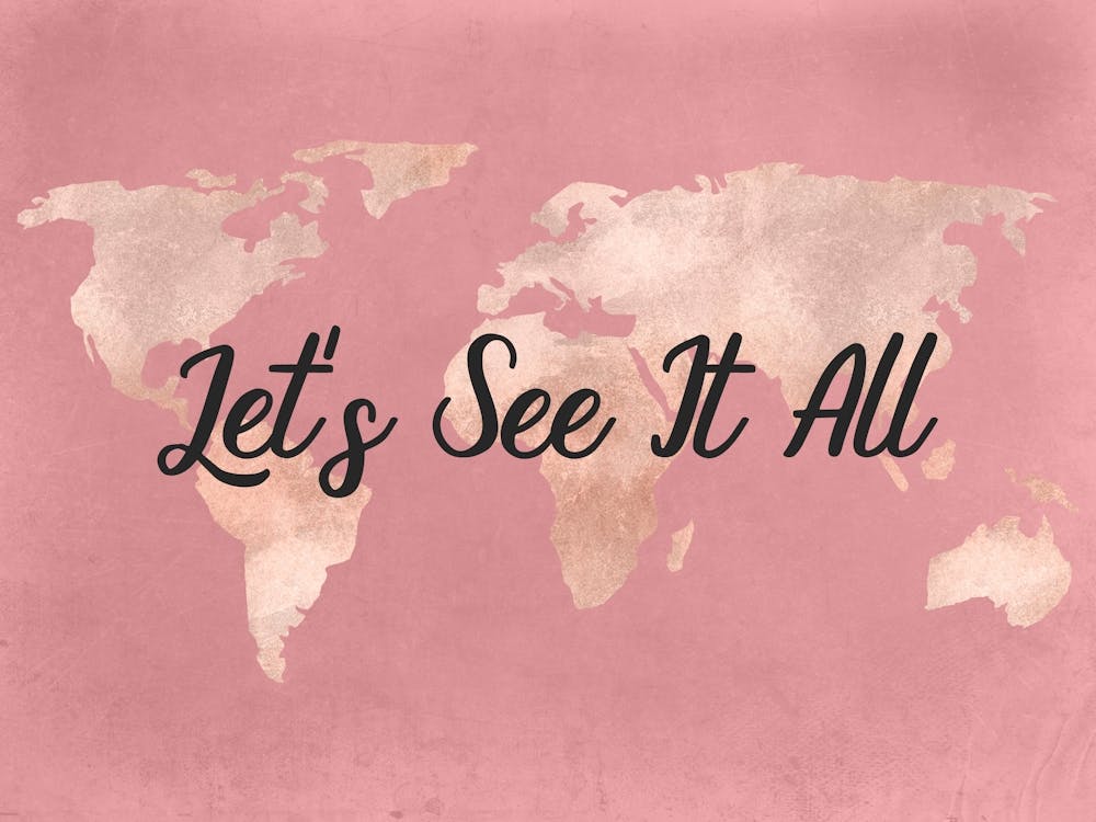 Let's See It All - Rose Gold World Map