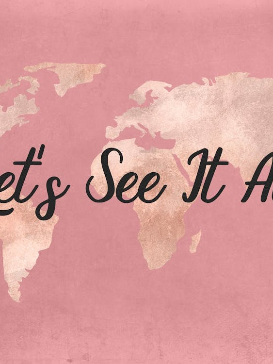 Let's See It All - Rose Gold World Map