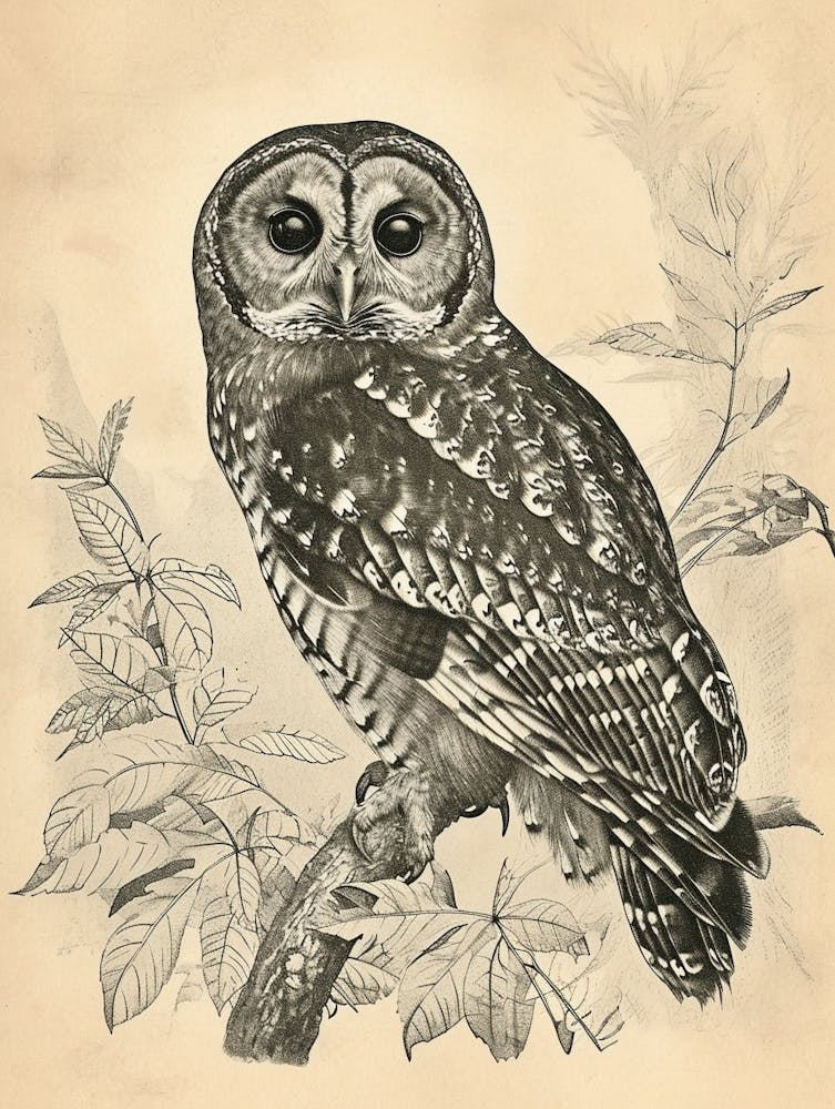 Fleckenuhu Vintage Illustration 2