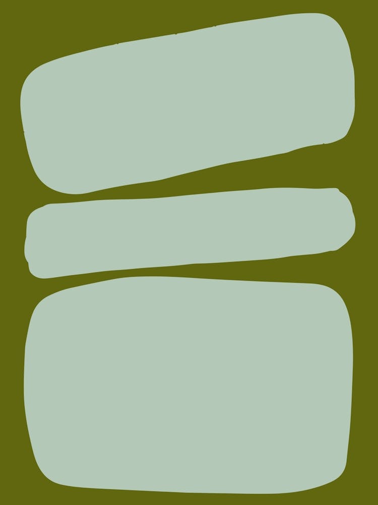 Abstract Bauhaus Shapes 3 Green & Seafoam