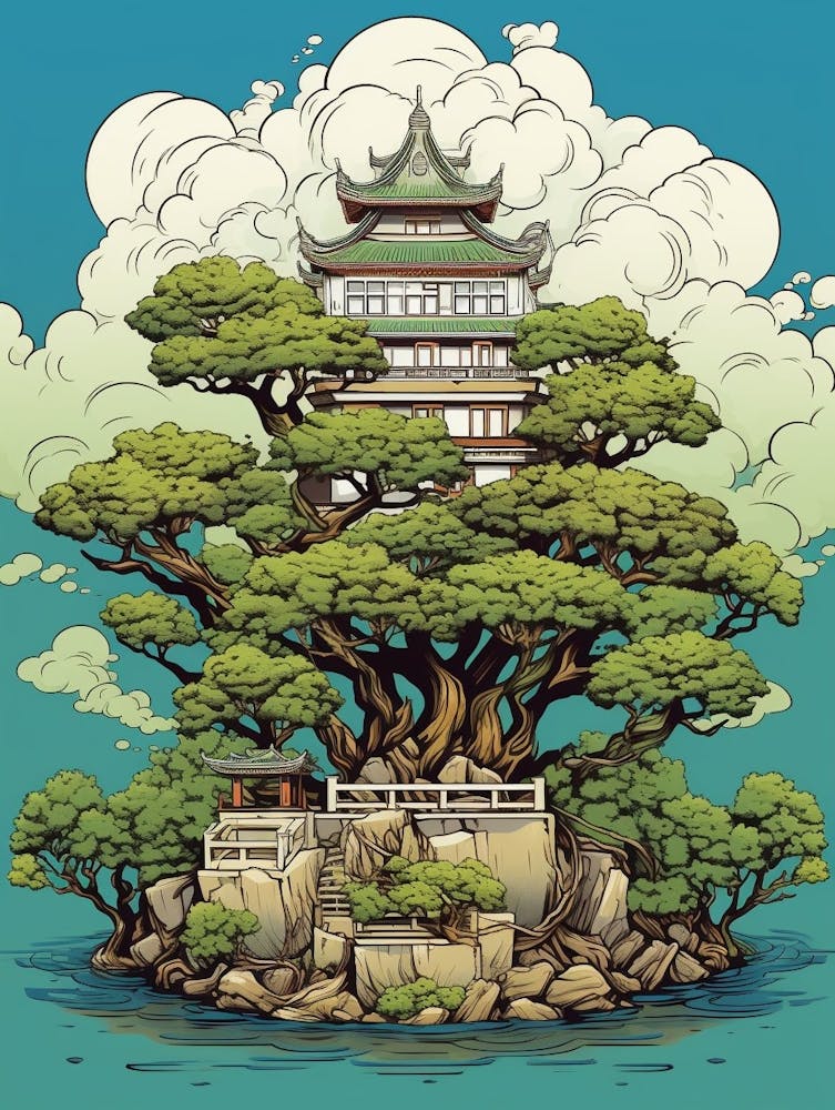 Bonsai-Baum Japanischer Stil 6