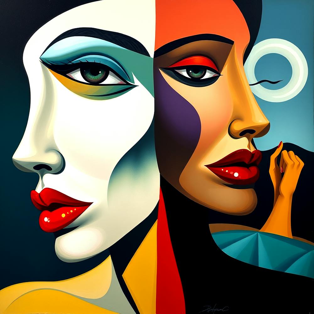 Two Women'S Faces