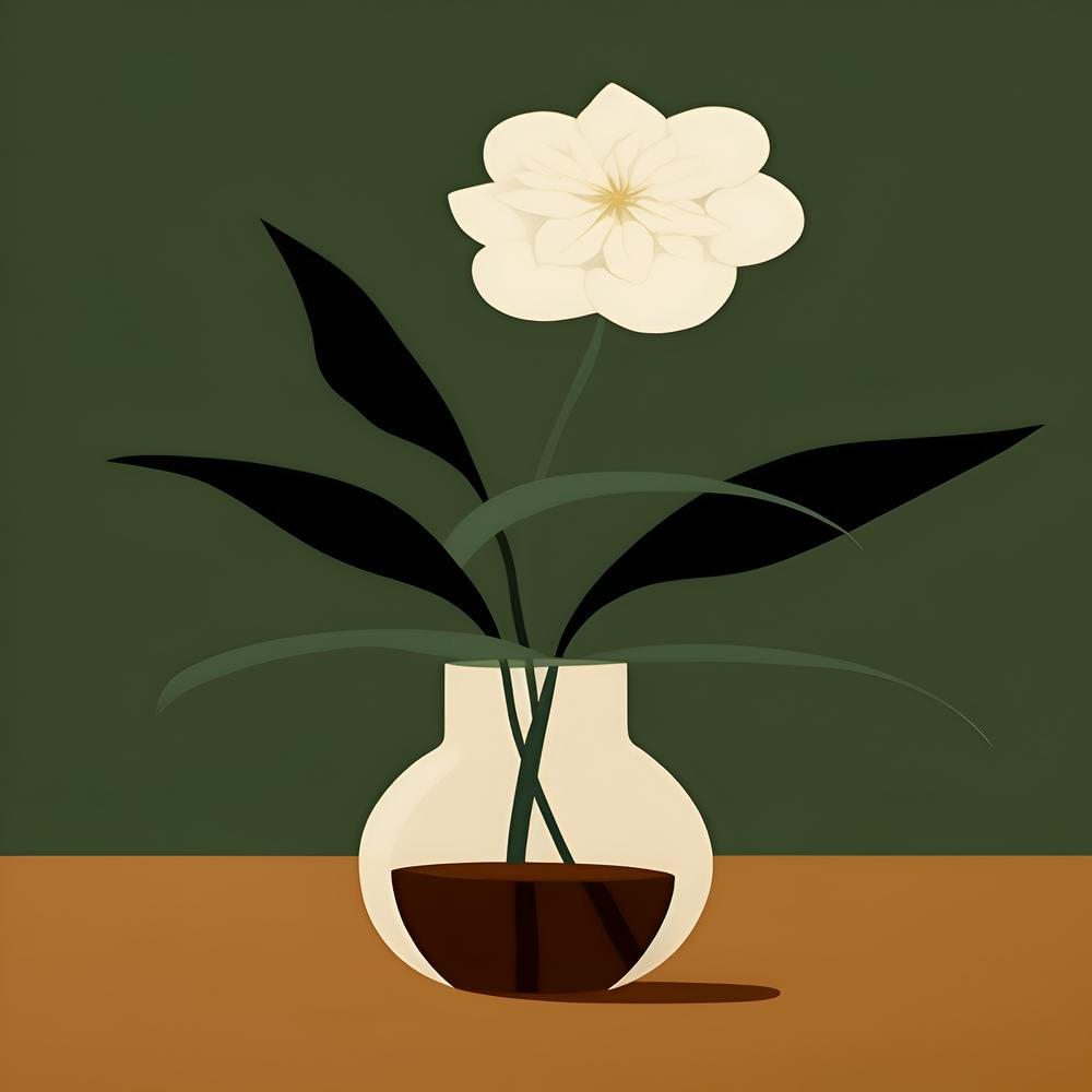 White Flower In A Vase