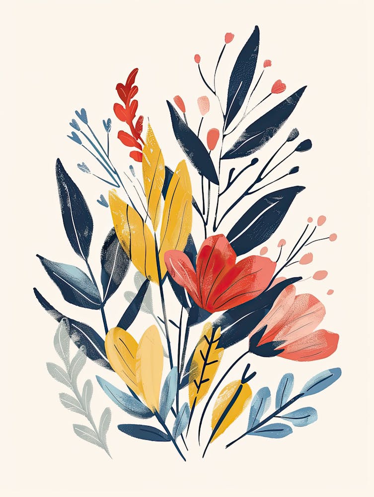 Jetstream Abstraction Mid Century Style