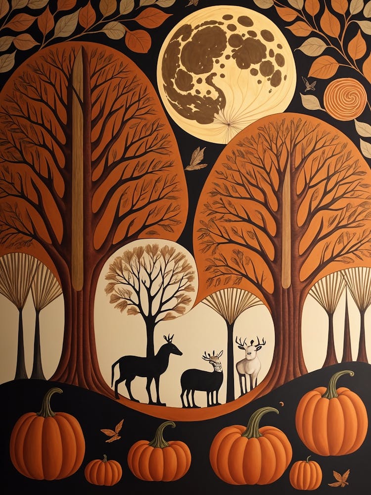 Pumpkins In The Woods
