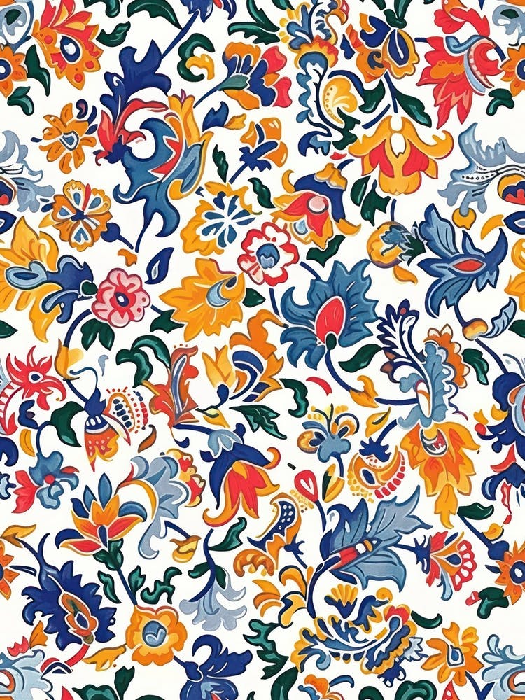 Radiant Petals London Fabrics Floral Pattern 2