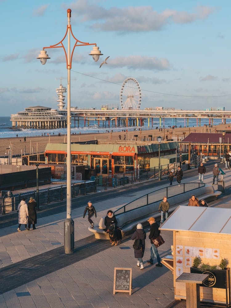 Boulevard Daily Business In Scheveningen