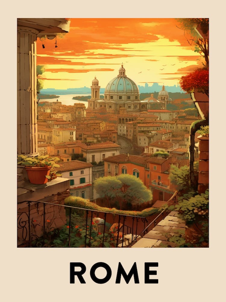 Vintage Travel Poster Rome 6