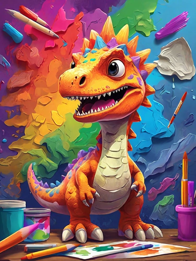 Dinosaur Painting 4