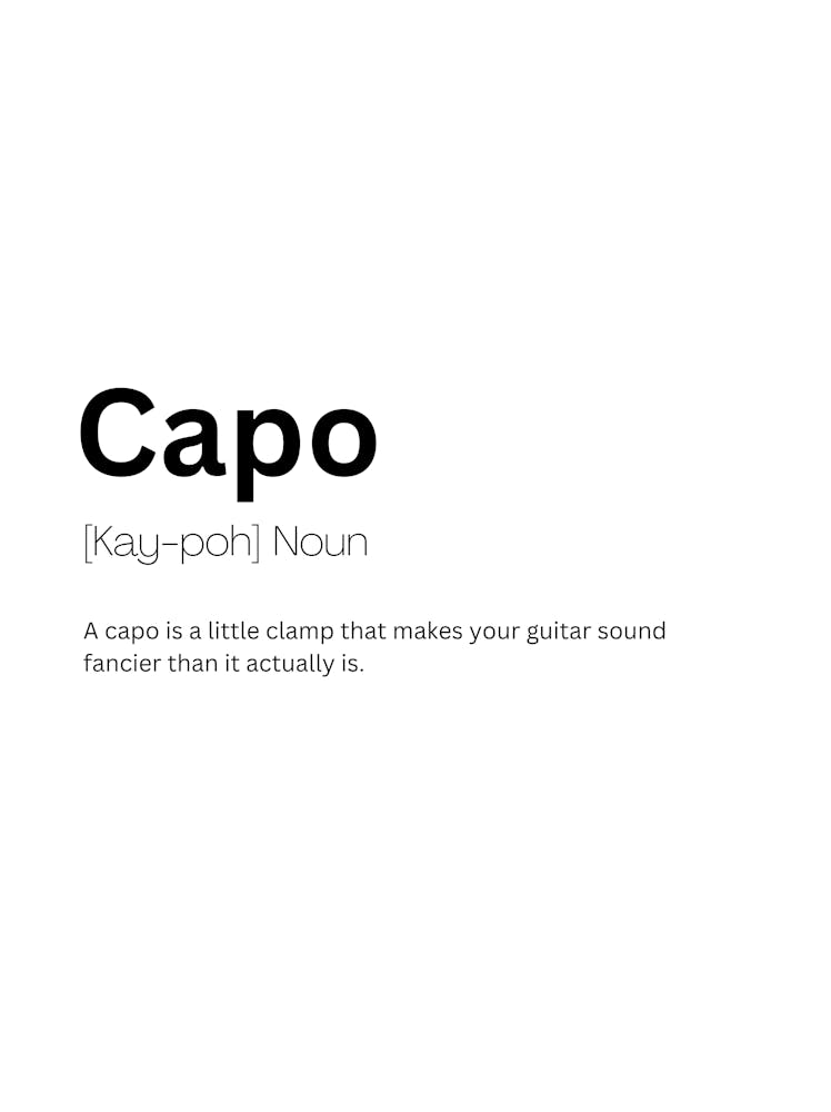 Capo Definition Meaning