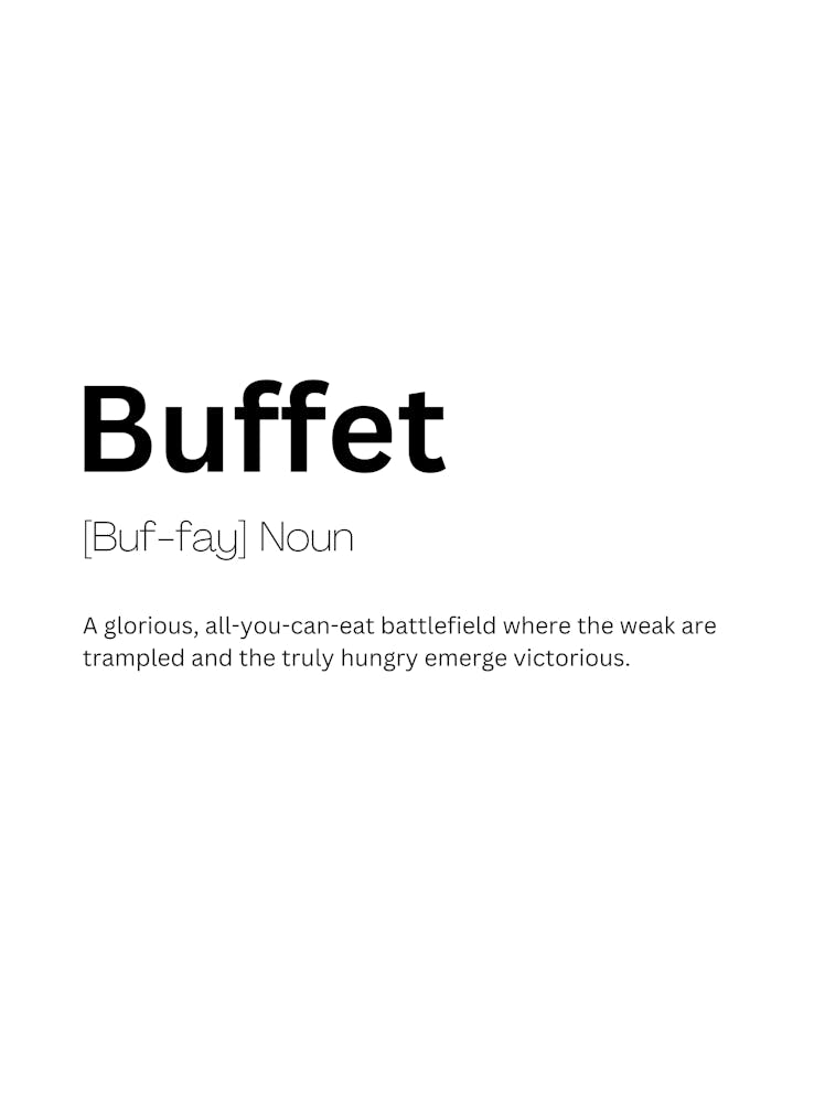 Buffet Definition Bedeutung