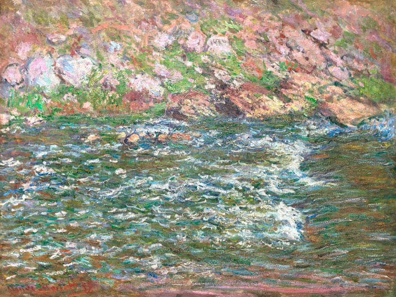 Rapids On The Petite Creuse At Fresselines (1889), Claude Monet