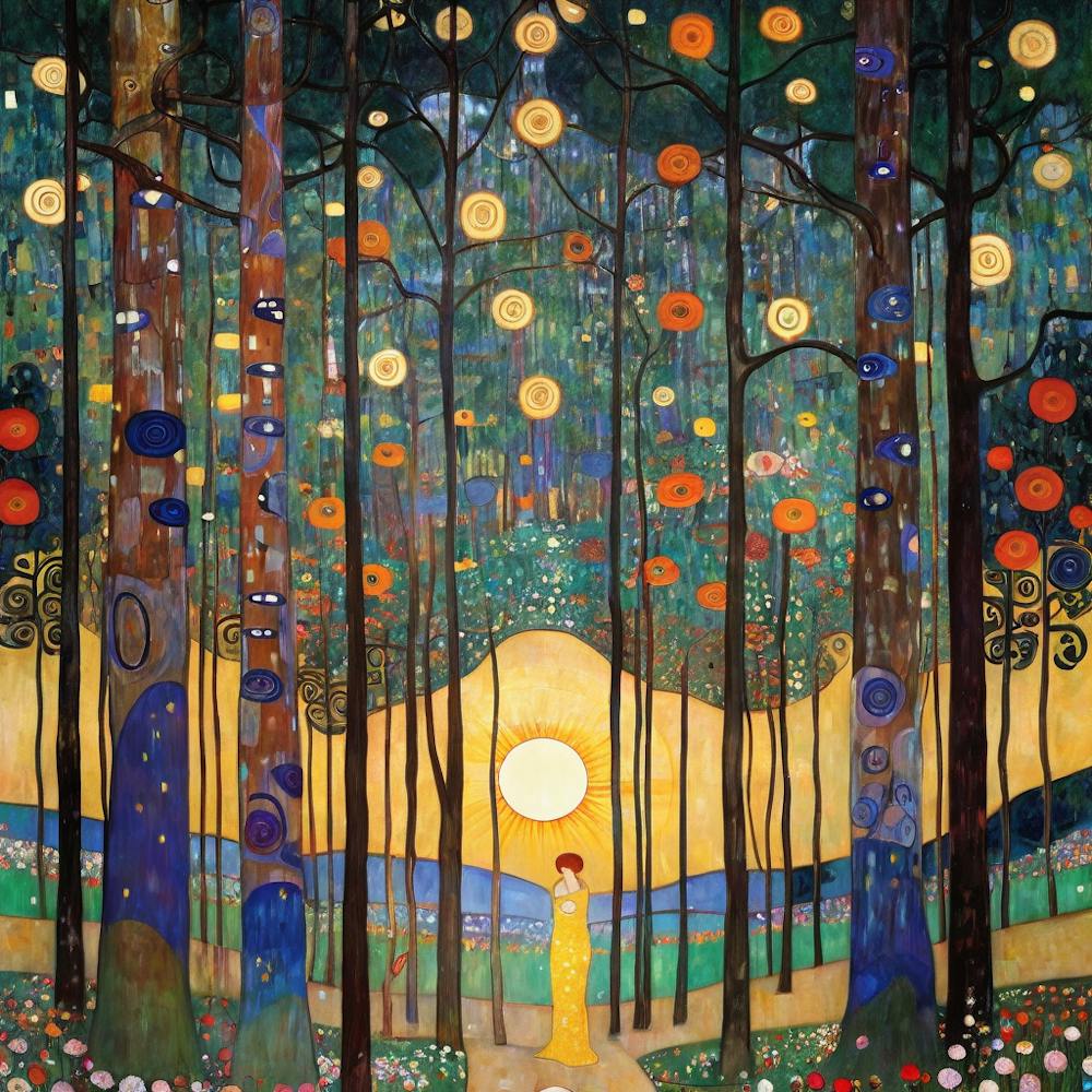 Klimt'S Forest 4