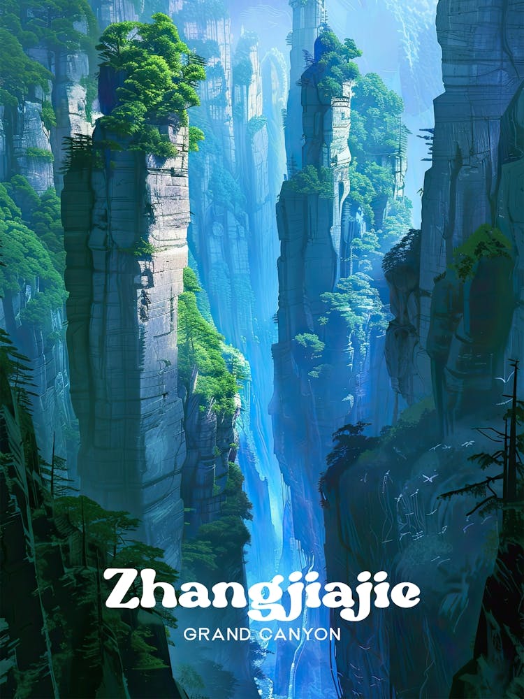 Zhangjiajie Grand Canyon Travel Art