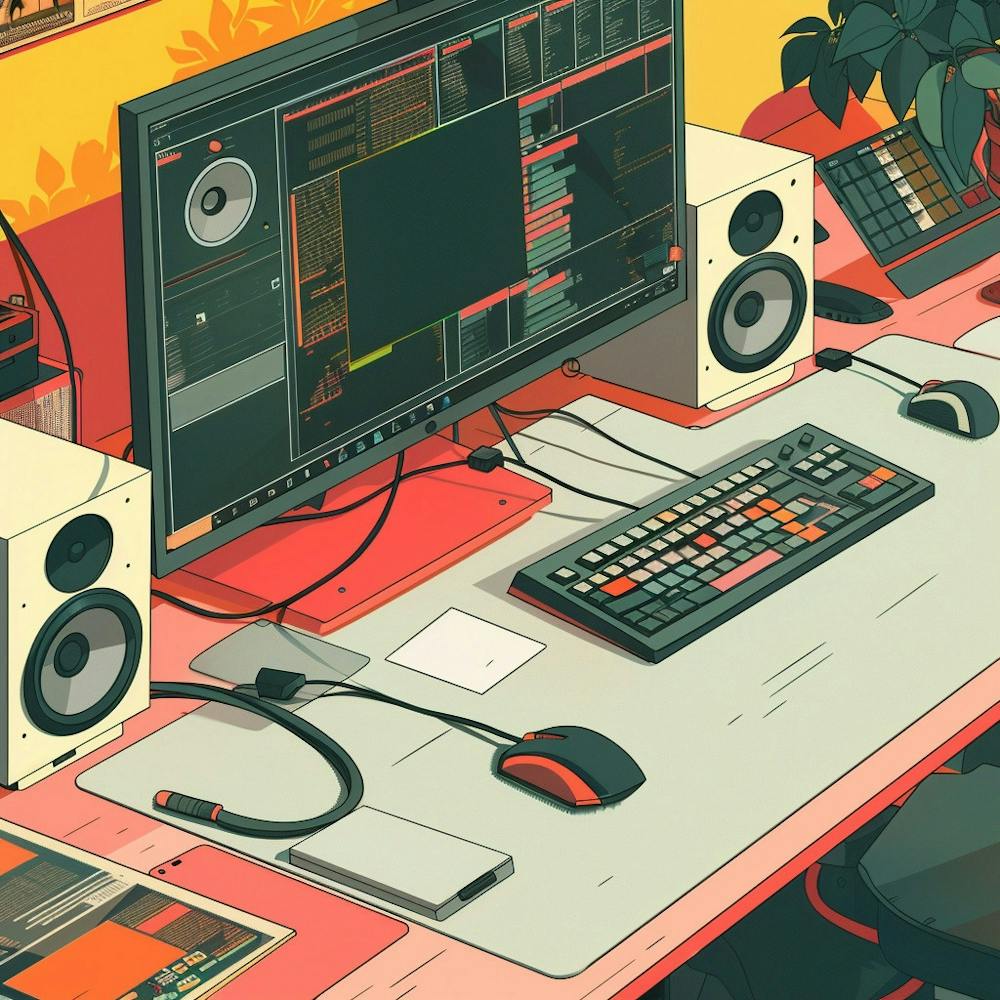 Music Studio Illustration
