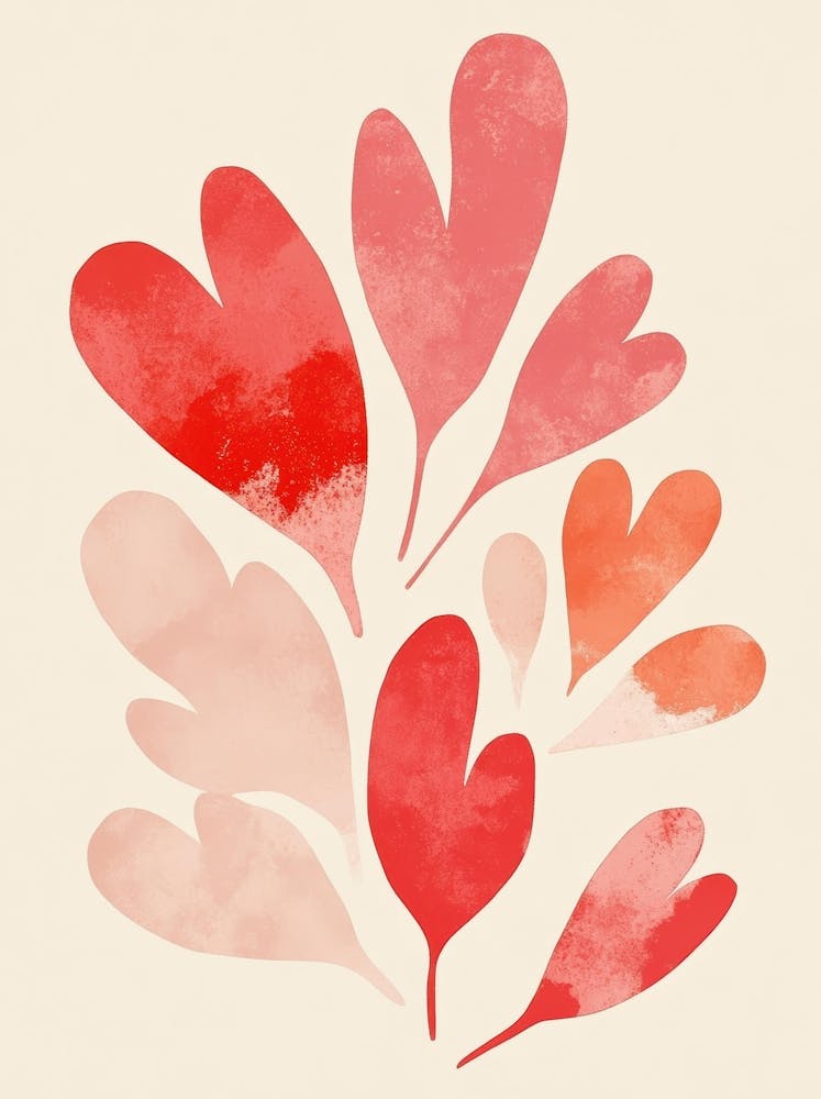 Watercolor Hearts 11