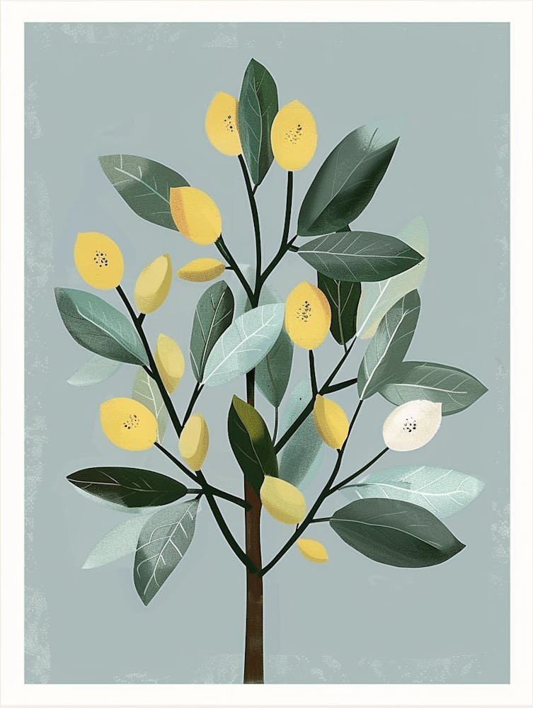 Lime Tree Flat Illustration 5