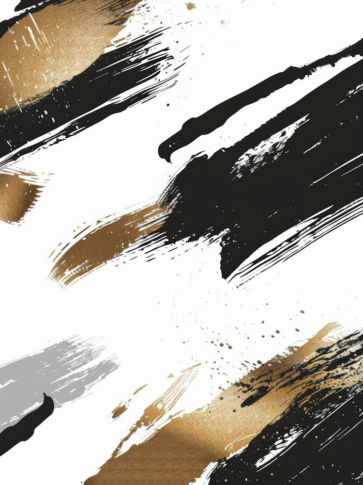 Abstract Brushstrokes Canvas Art