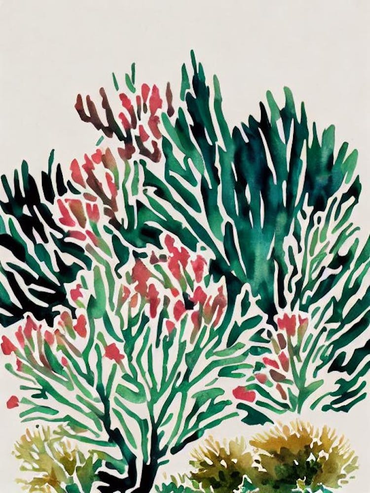 Acropora Vintage Graphic Watercolour