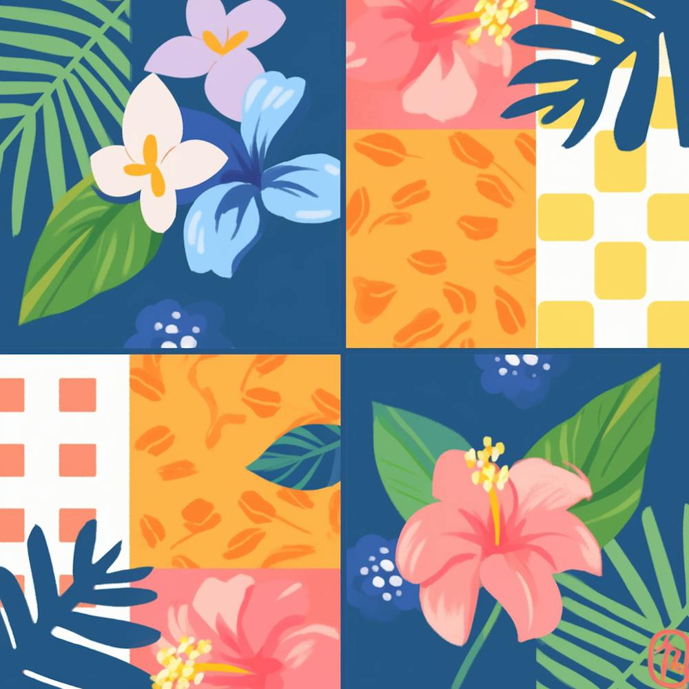 Tropical Floral Pattern