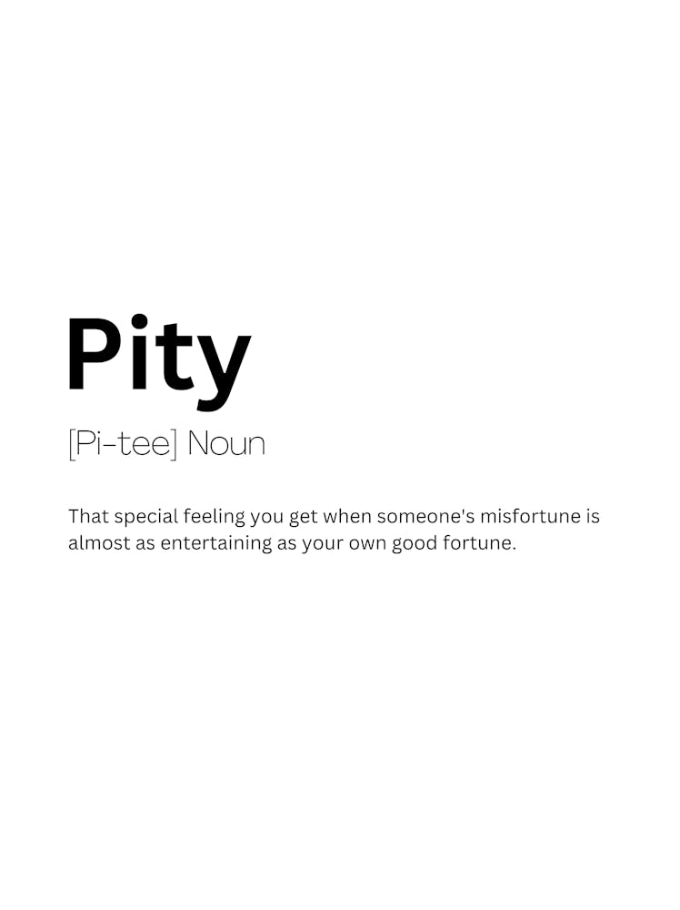 Pity Definition Meaning