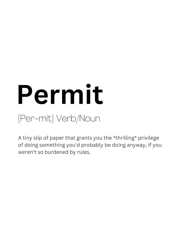 Permit Definition Meaning
