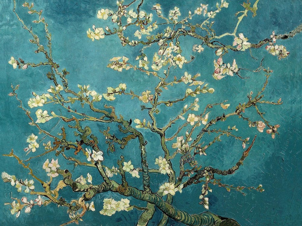 Almond Blossom, Vincent Van Gogh Living Room Art print