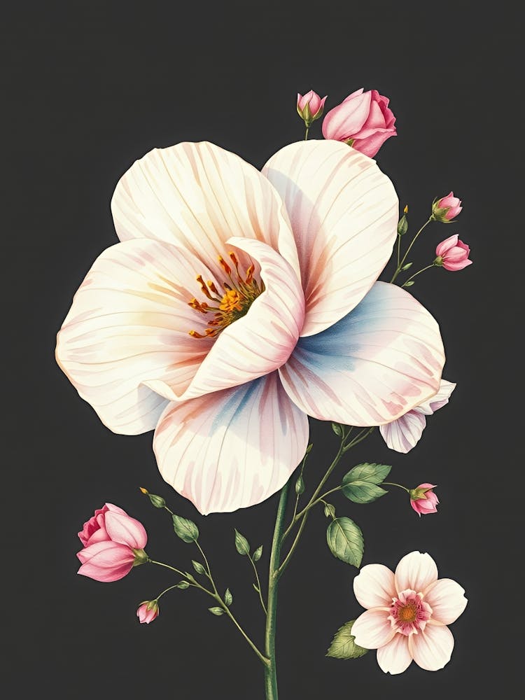 Pink And White Flowers