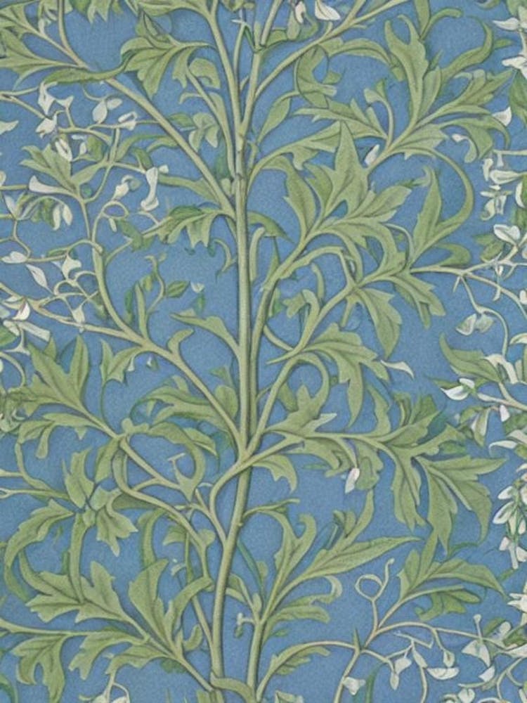 Nuttall Oak tree Vintage Botanical