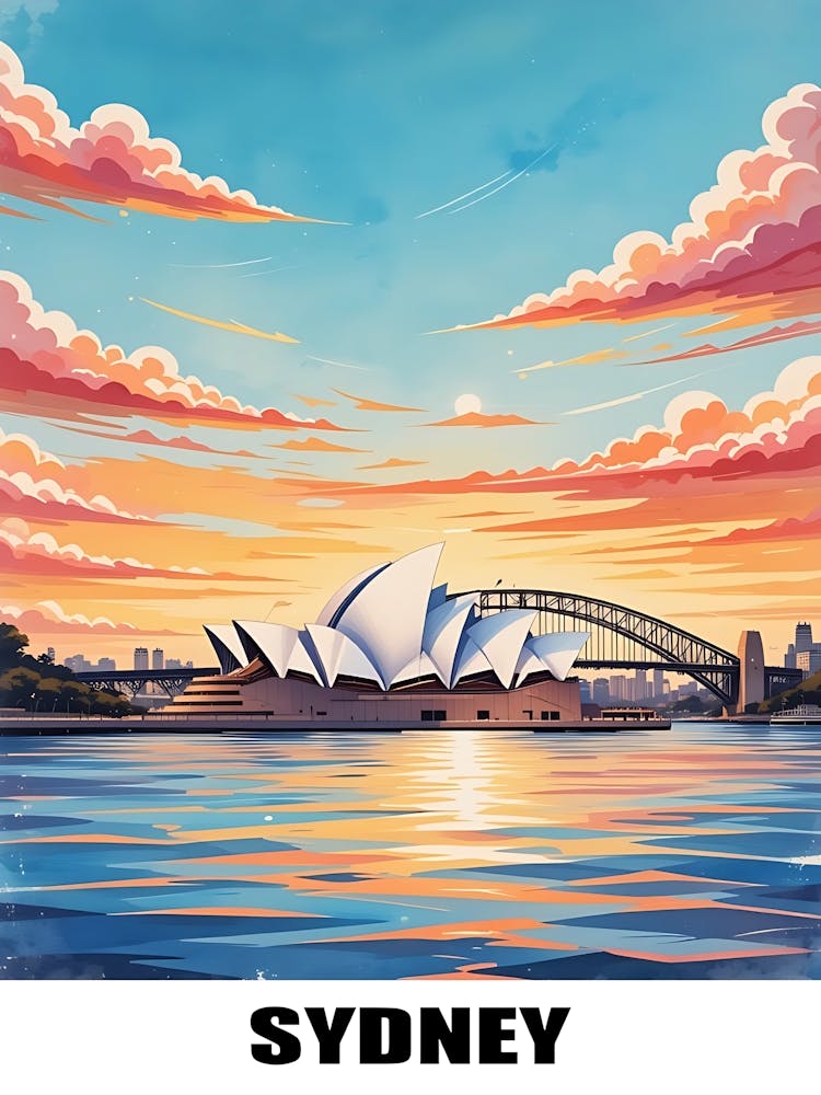 Sydney Affiche de Voyage Vintage 6