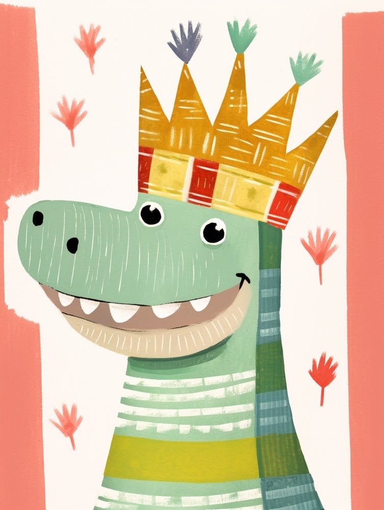 Little Iguana 2 Wearing A Crown
