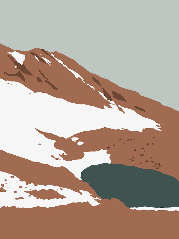 Volcano Alpine Lake