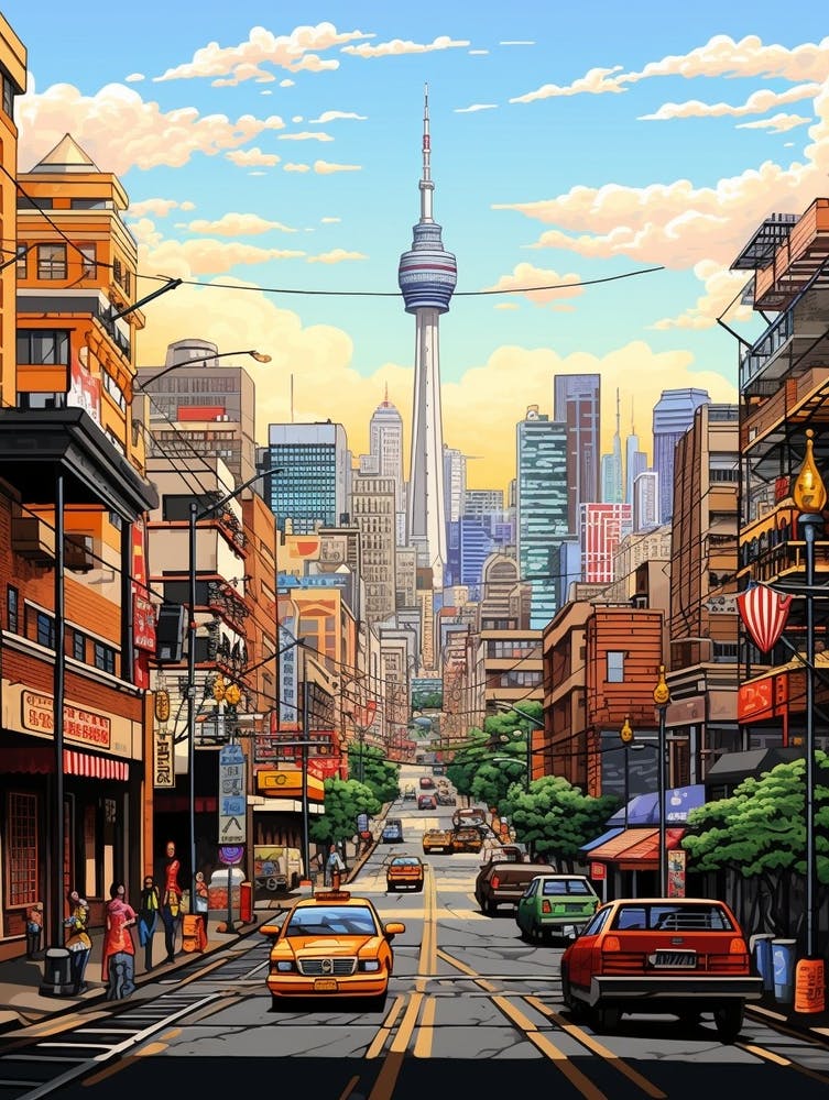 Johannesburg Pixel Art 3