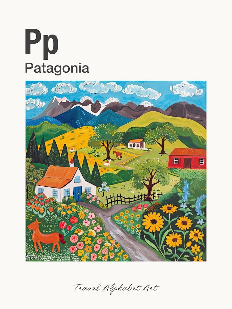 Kids Travel Alphabet  Patagonia 4