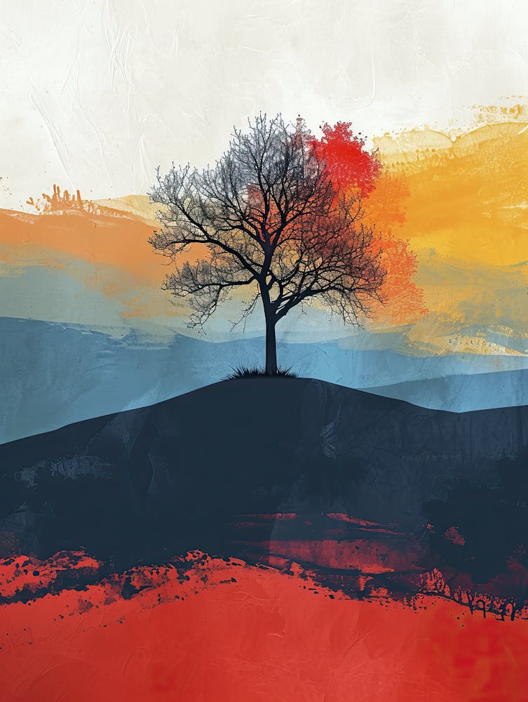 Sunset Tree, Boho