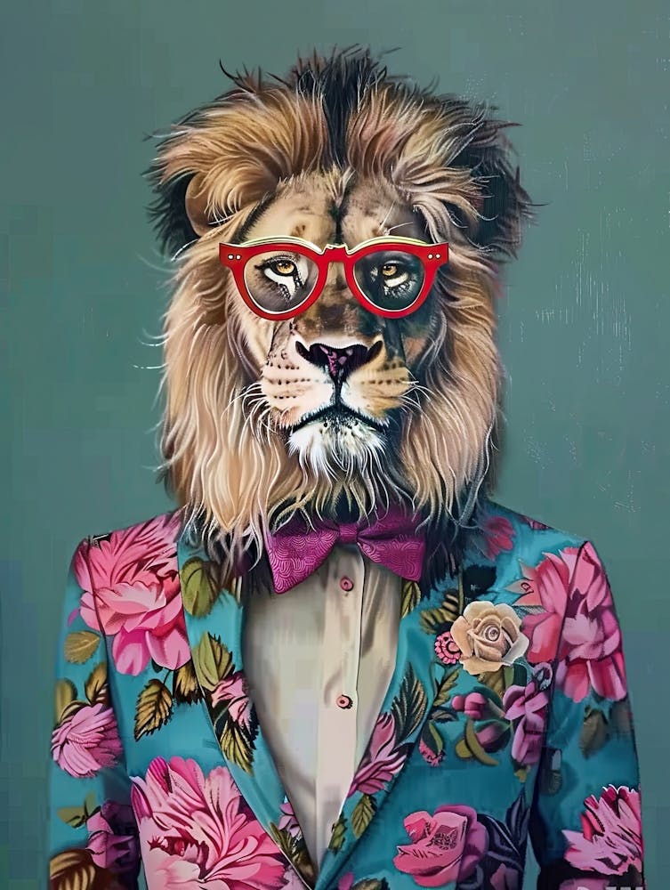 Königlicher Löwe in Vogue