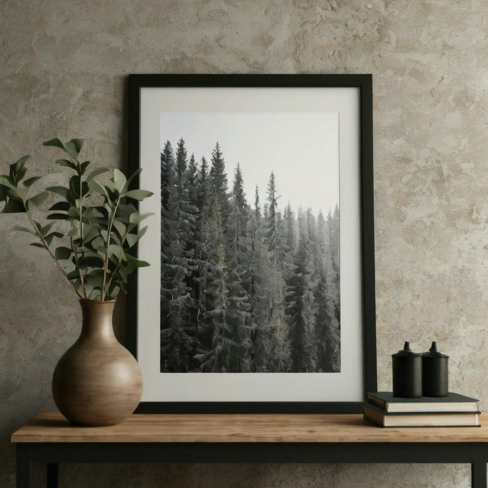 Default Mockup Poster Frame Close Up In Interior Background 3d 1