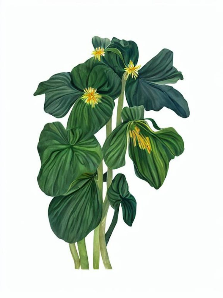 Arrowhead Plant (Syngonium Podophyllum) Watercolor