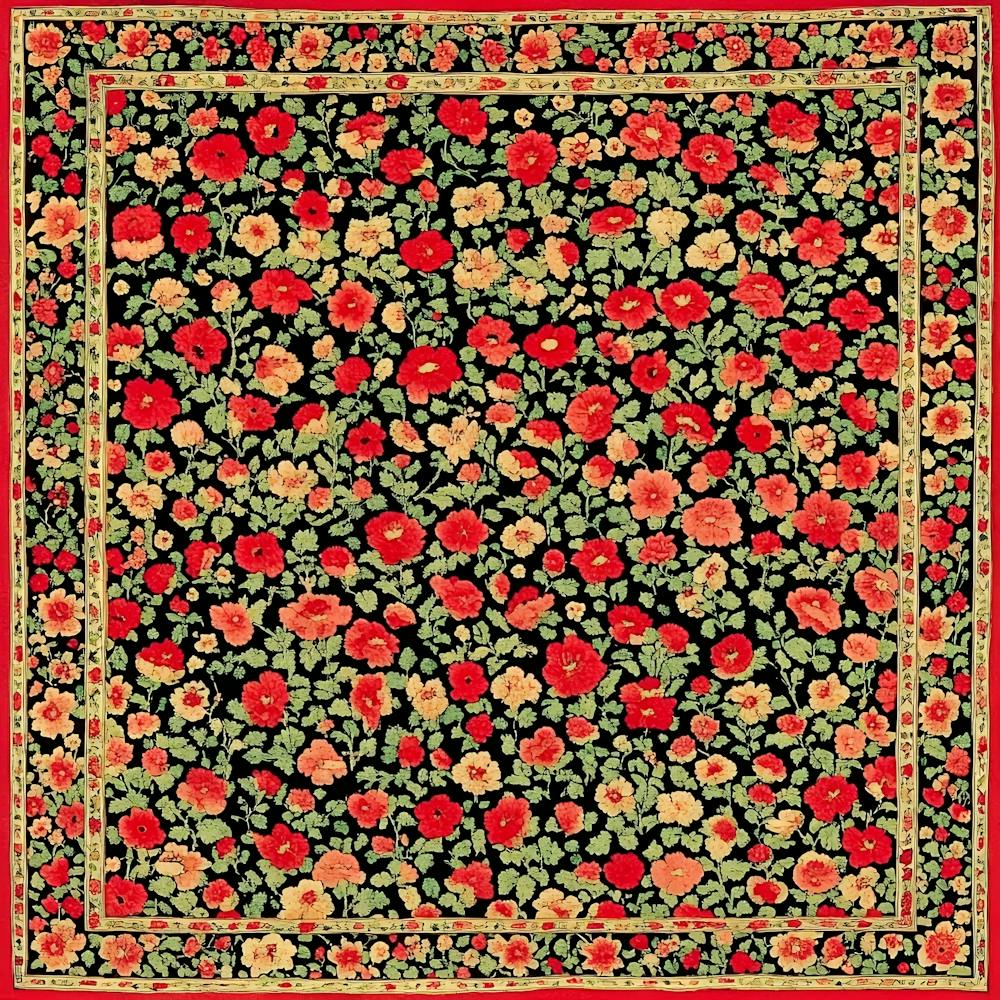 Shabby Chic Floral Rug